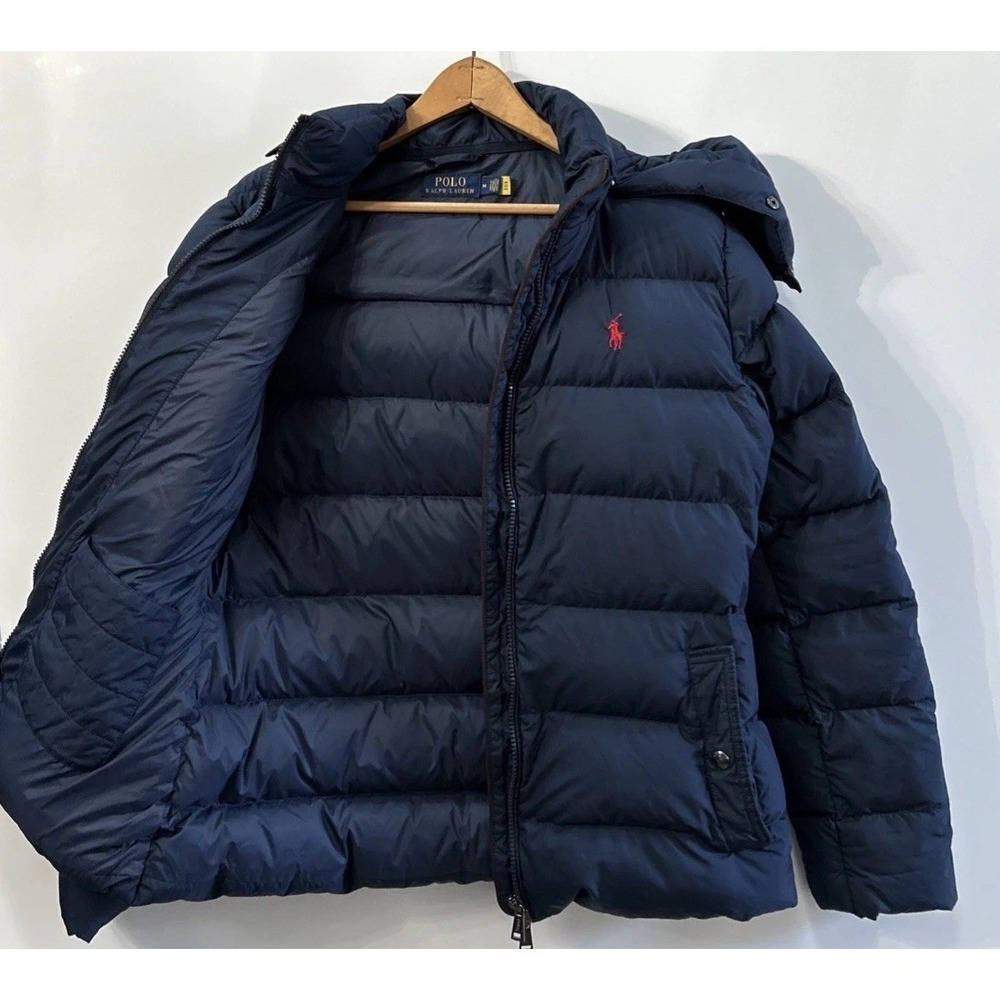 Women's Polo Ralph Lauren Hooded Belmont 750 Down Coat Sz‎ Medium